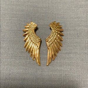Gold Angel wing Earrings
